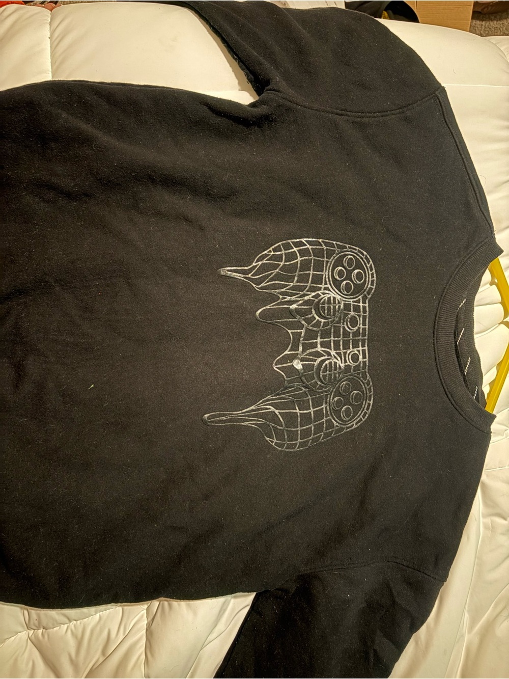 Black Graphic Game Controller Sweatshirt